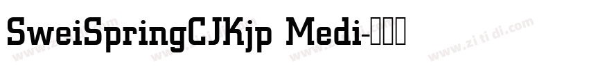 SweiSpringCJKjp Medi字体转换